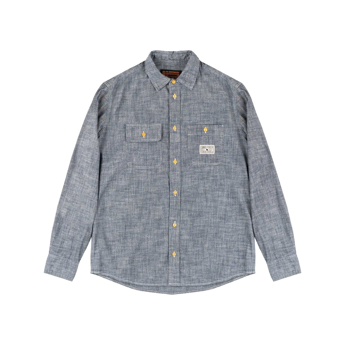 Camicia chambray GREY 100% cotone
