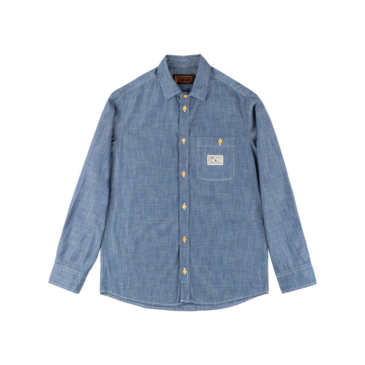 Camicia chambray BLUE 100% cotone