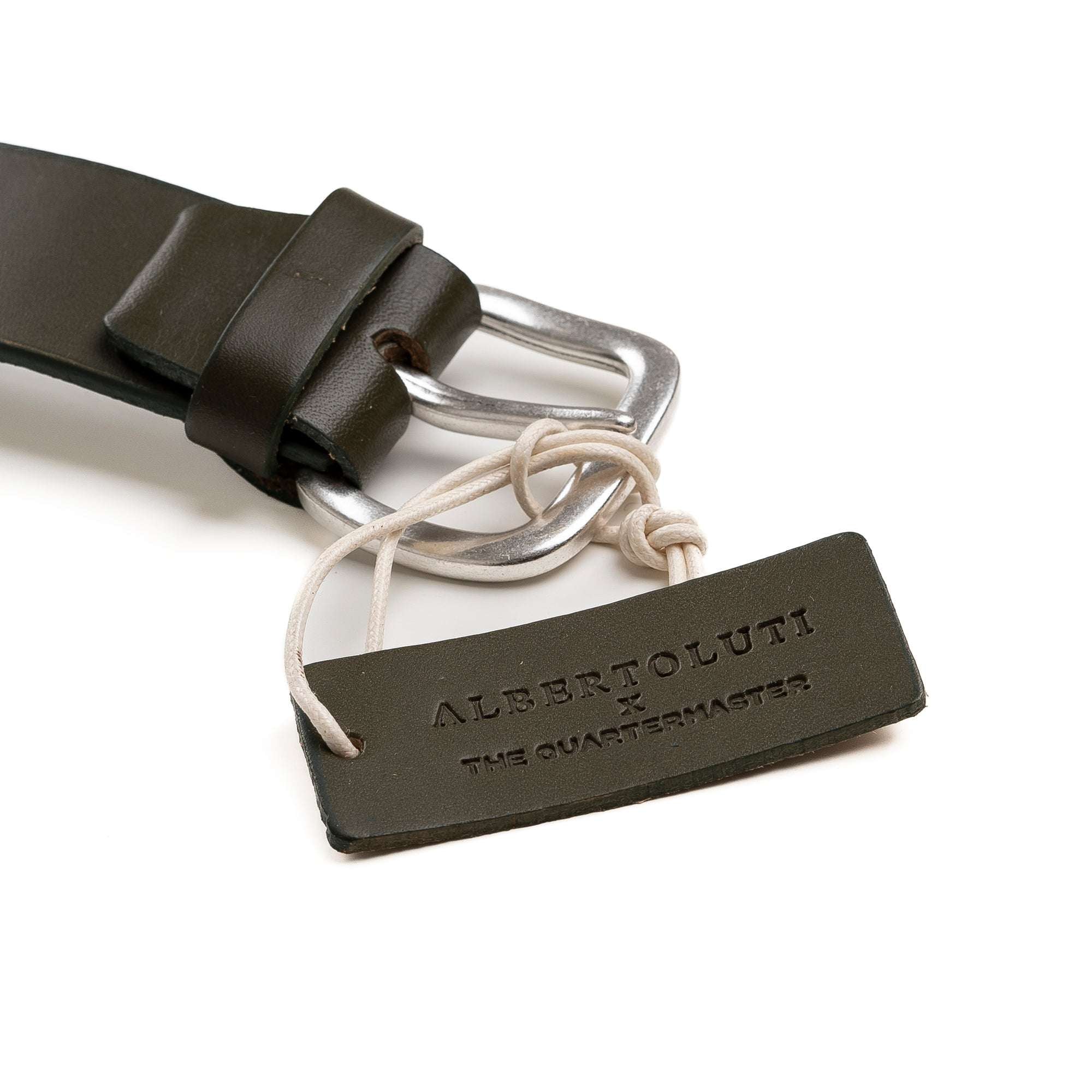 Alberto Luti x The Quartermaster Classic Belt GRIGIOVERDE
