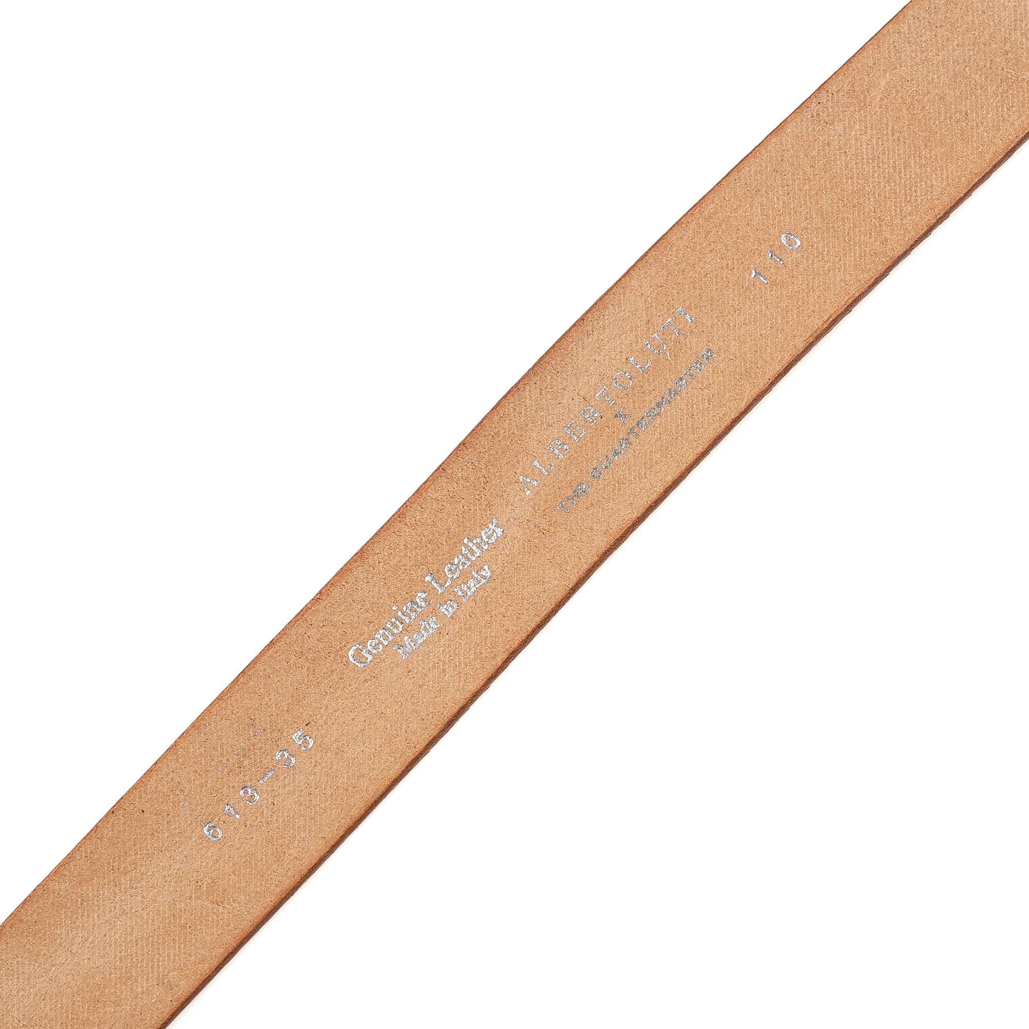 Alberto Luti x The Quartermaster Classic Belt NATURAL
