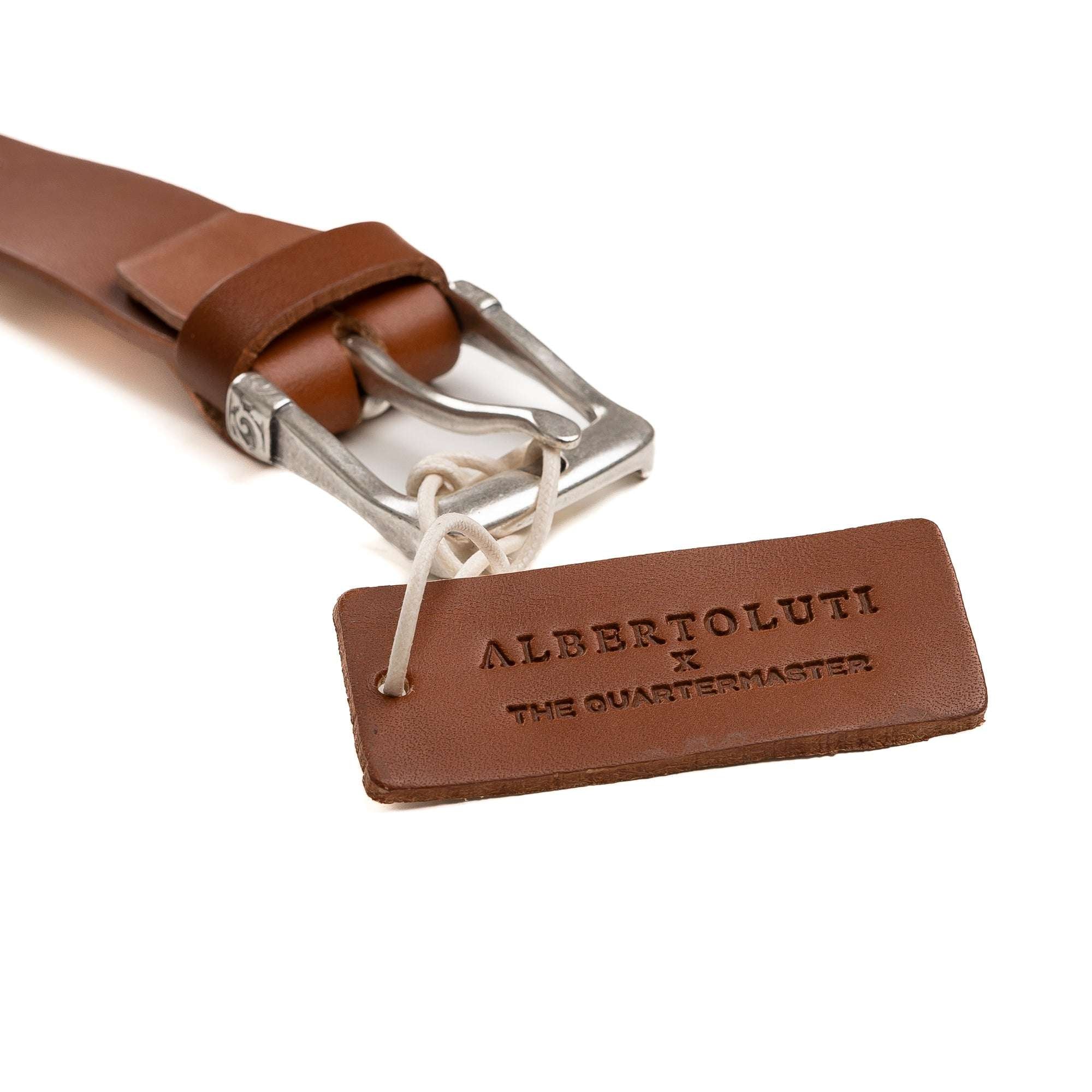 Alberto Luti x The Quartermaster Western Belt CUOIO