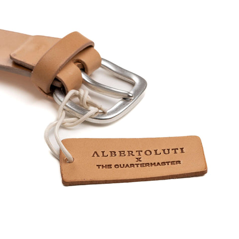Alberto Luti x The Quartermaster Classic Belt NATURAL