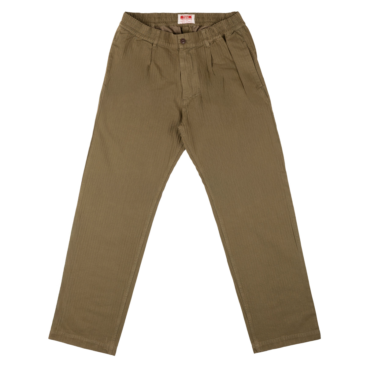 NEW French Chino elastico 100% Olive