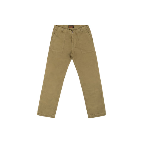 Fatigue Trousers OLIVE 100% cotone sateen