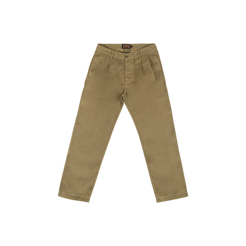 French Chino OLIVE 100% cotone HBT