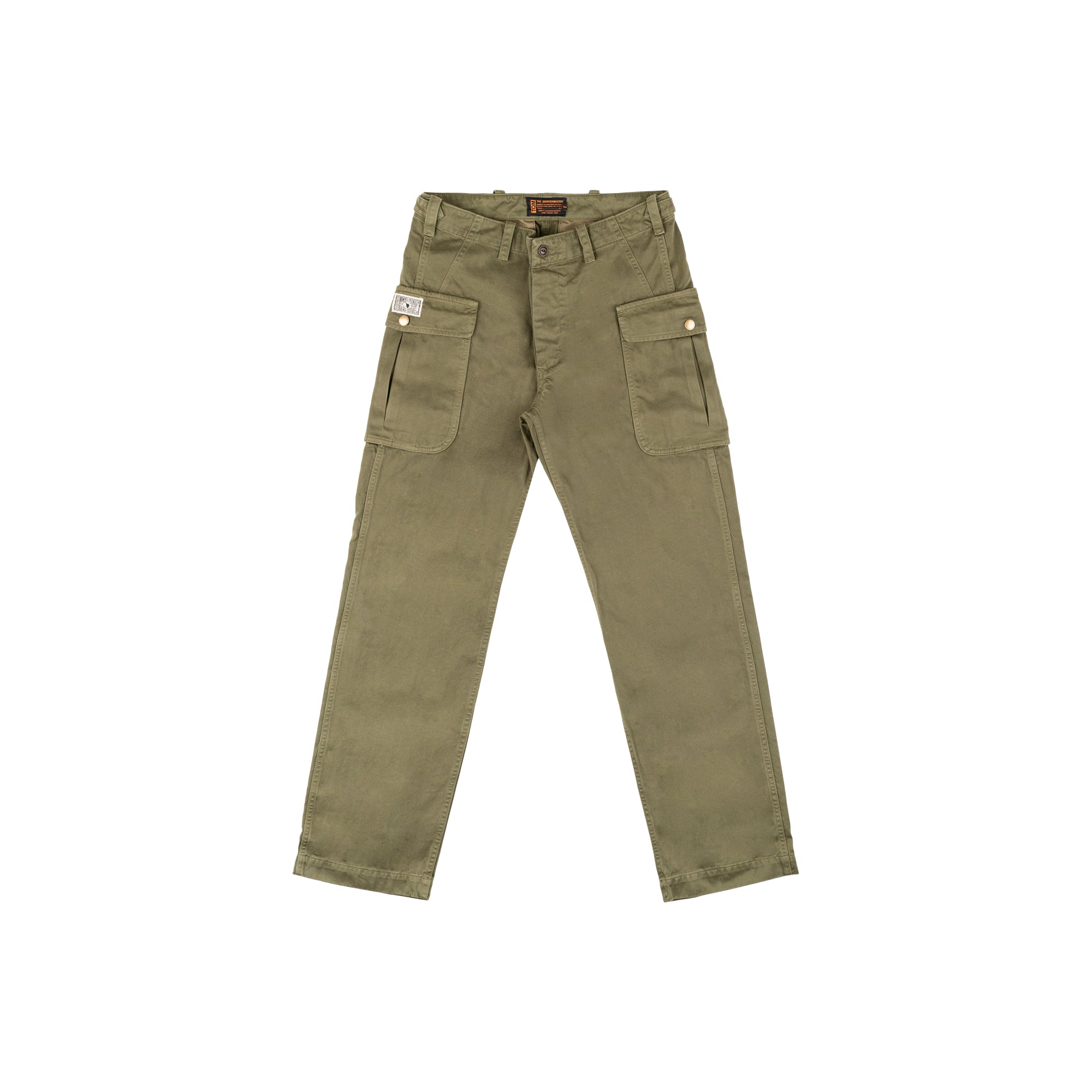 Cargo Trousers OLIVE 100% cotone HBT