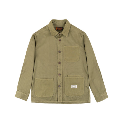 Iconic Work Jacket OLIVE 100% cotone HBT