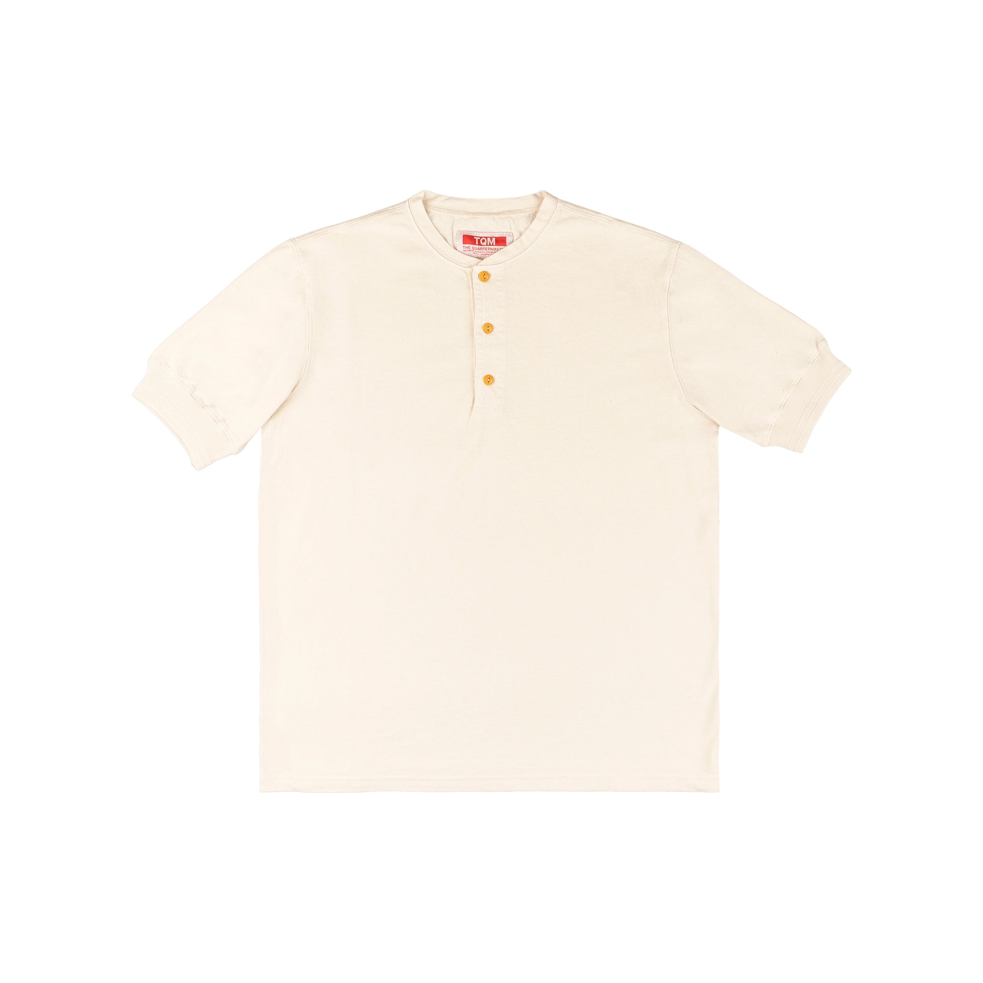 Henley NATURAL 100% cotone