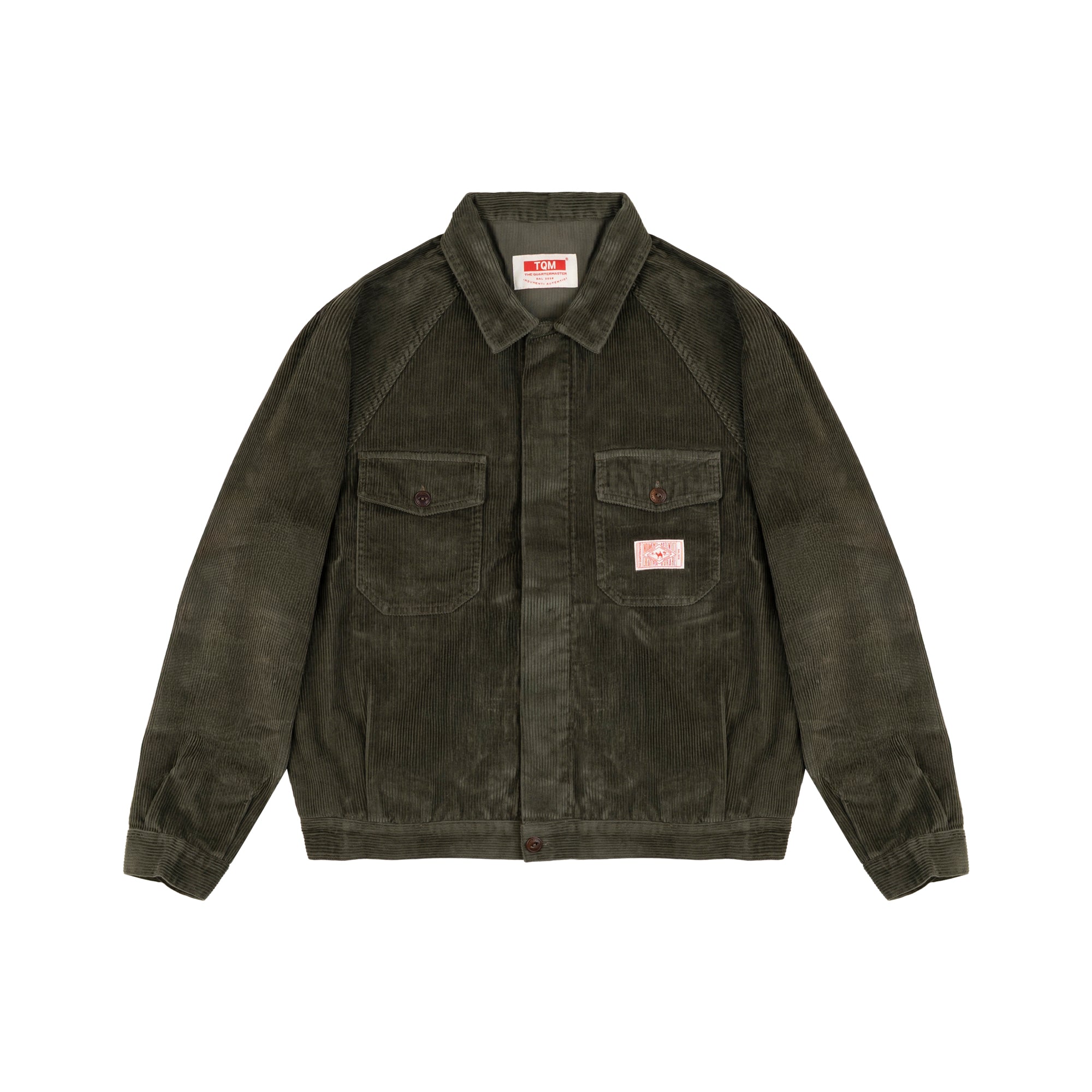 NEW Italian Work Jacket Green Corduroy
