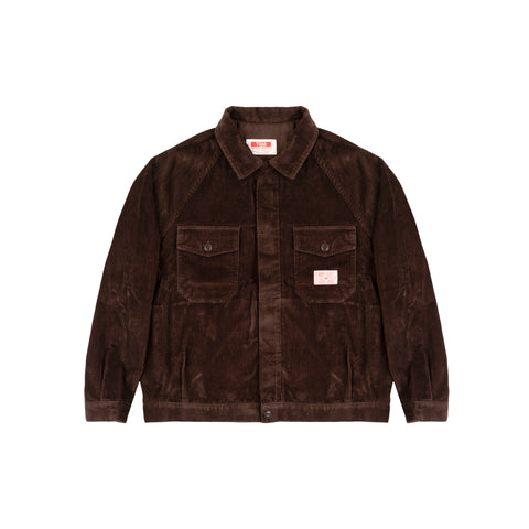 NEW Italian Work Jacket Brown Corduroy