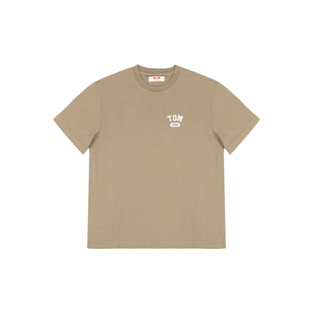 T-Shirt Khaki 100% cotone organico LOGO