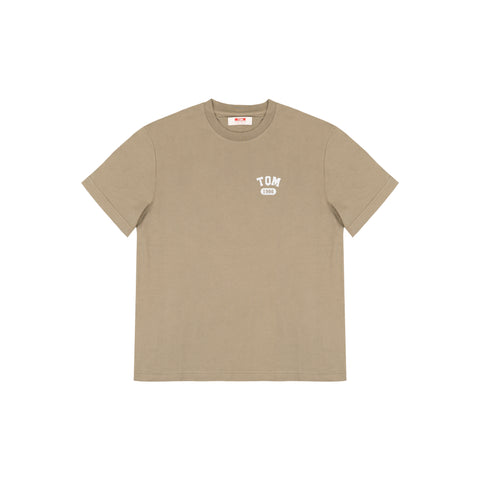 T-Shirt Khaki 100% cotone organico LOGO