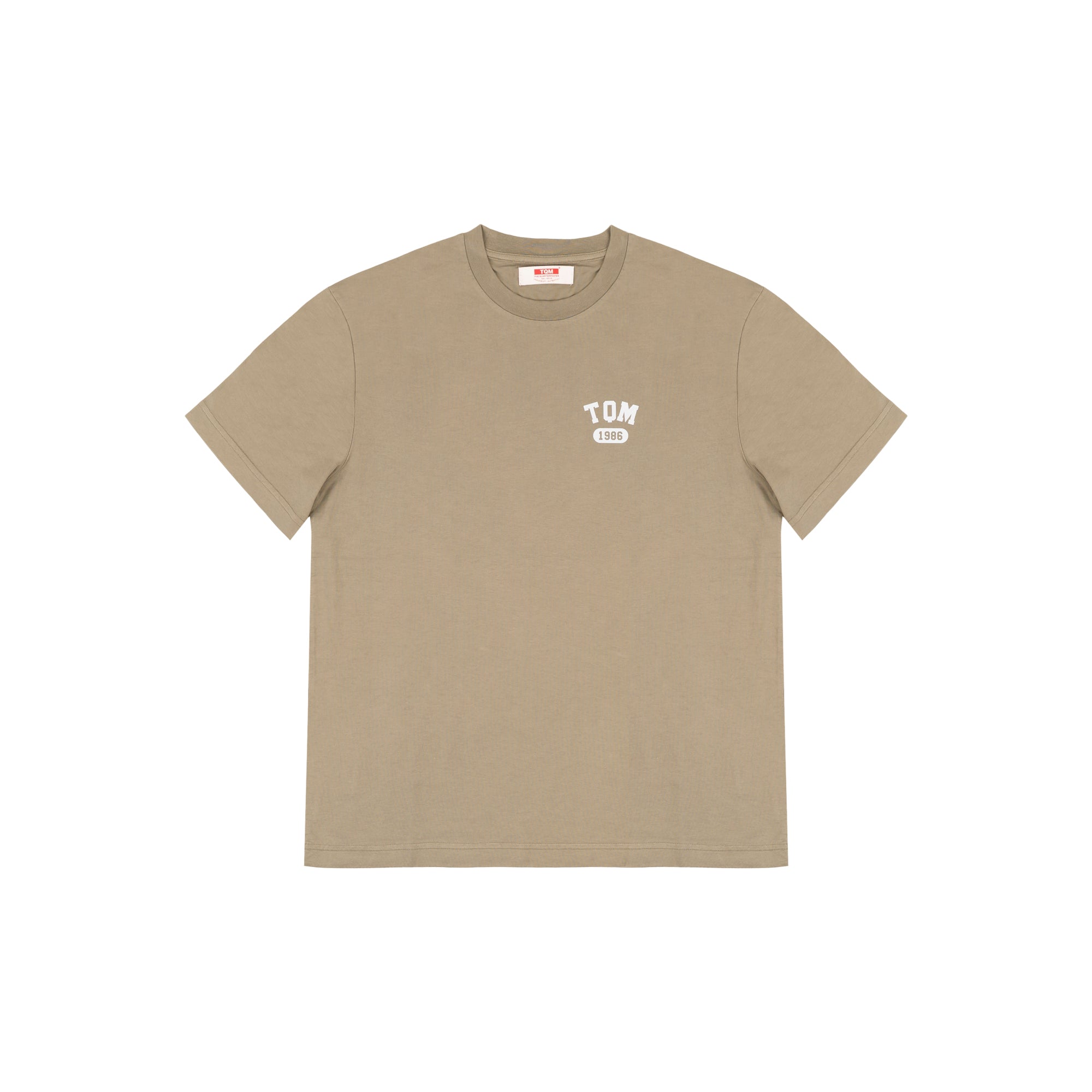 T-Shirt Khaki 100% cotone organico LOGO