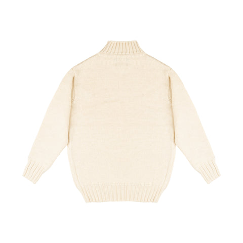 Nigel Cabourn - High neck knit Navy Natural