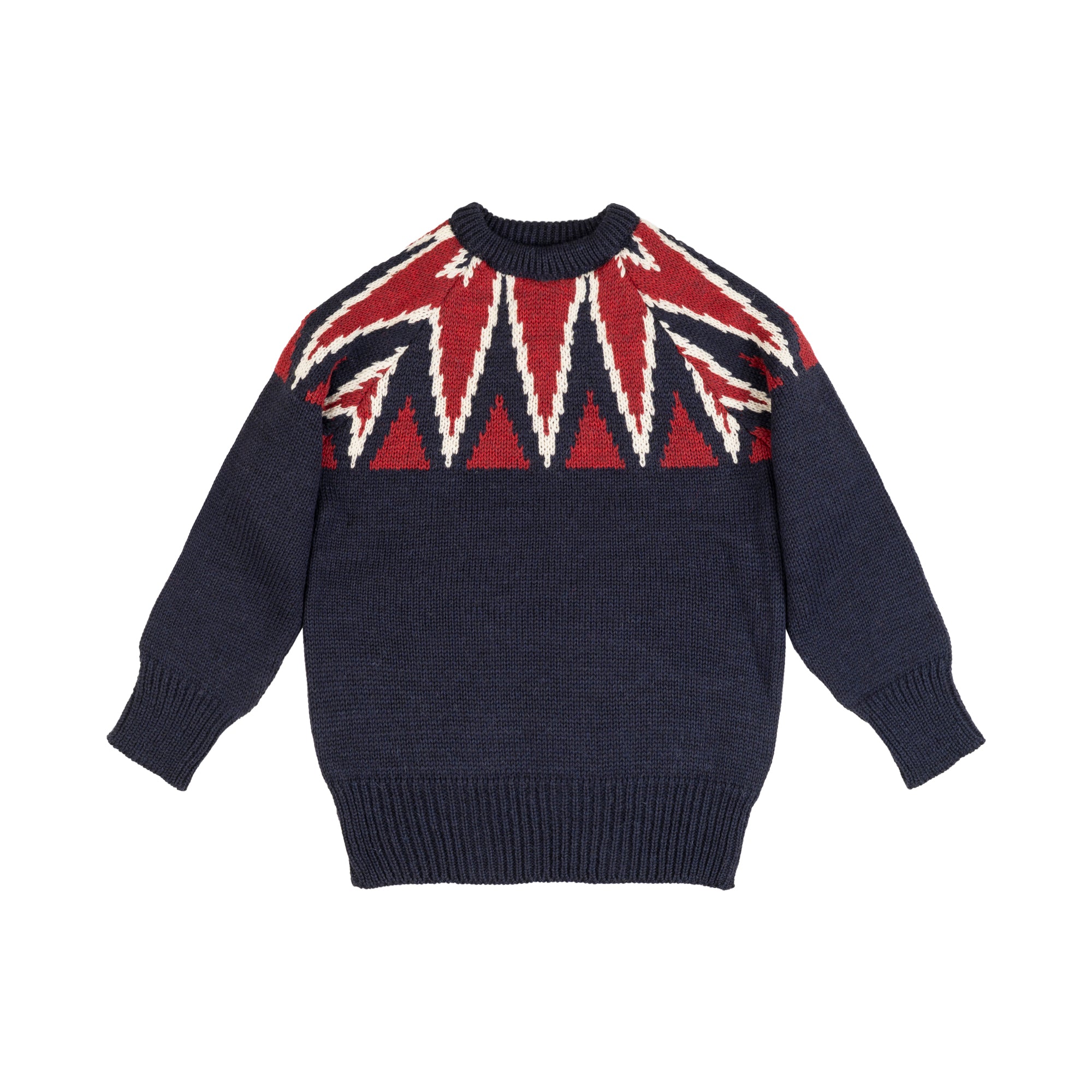 Nigel Cabourn - Key crew knit Navy
