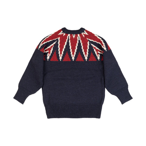 Nigel Cabourn - Key crew knit Navy