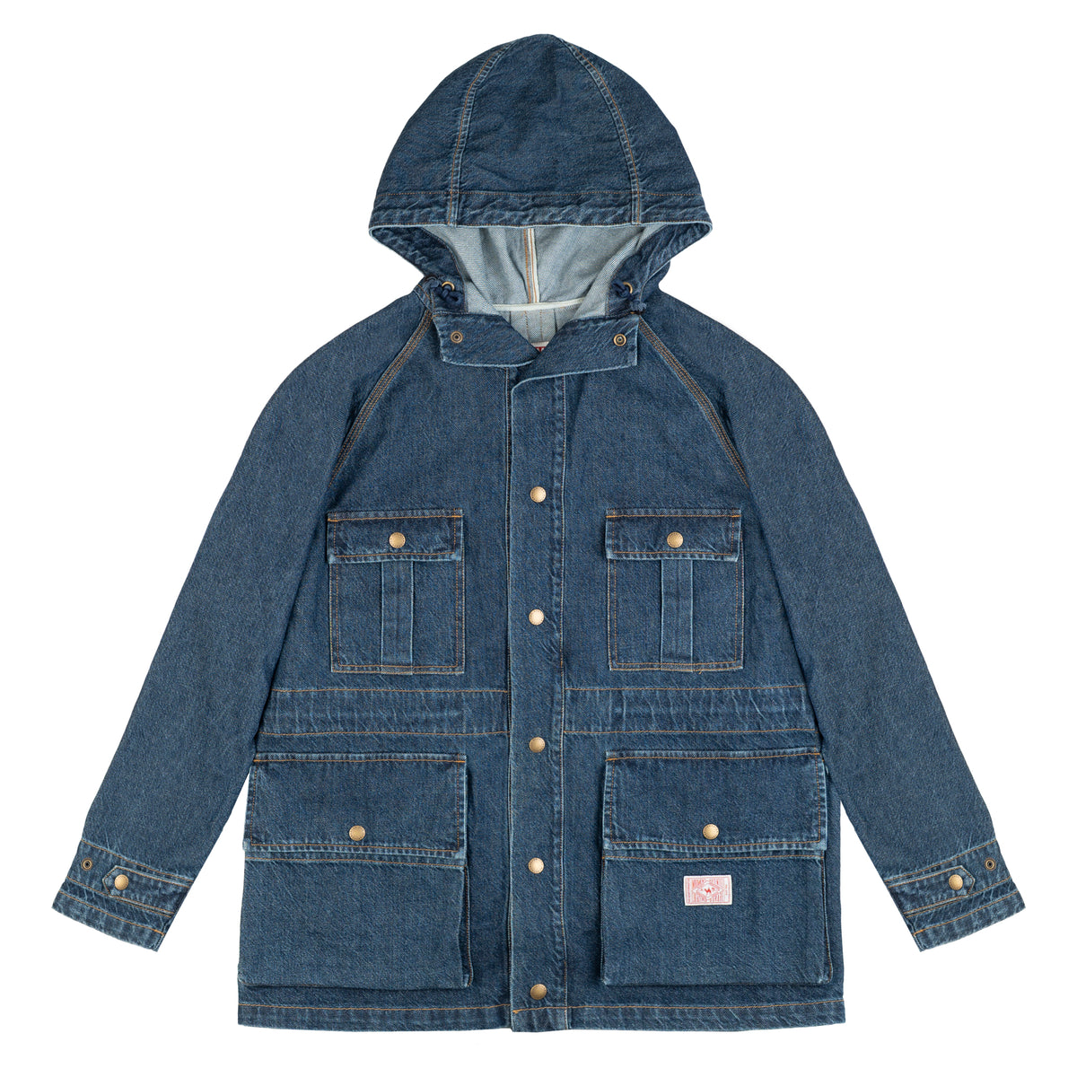 Dead-Stock Denim Parka "Curzio" [STONE WASHED]