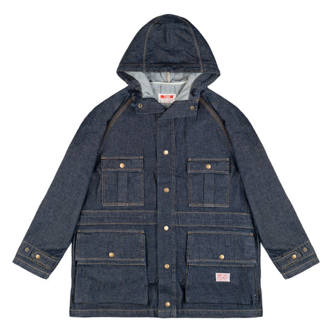 Dead-Stock Denim Parka "Curzio" [ONE WASHED]