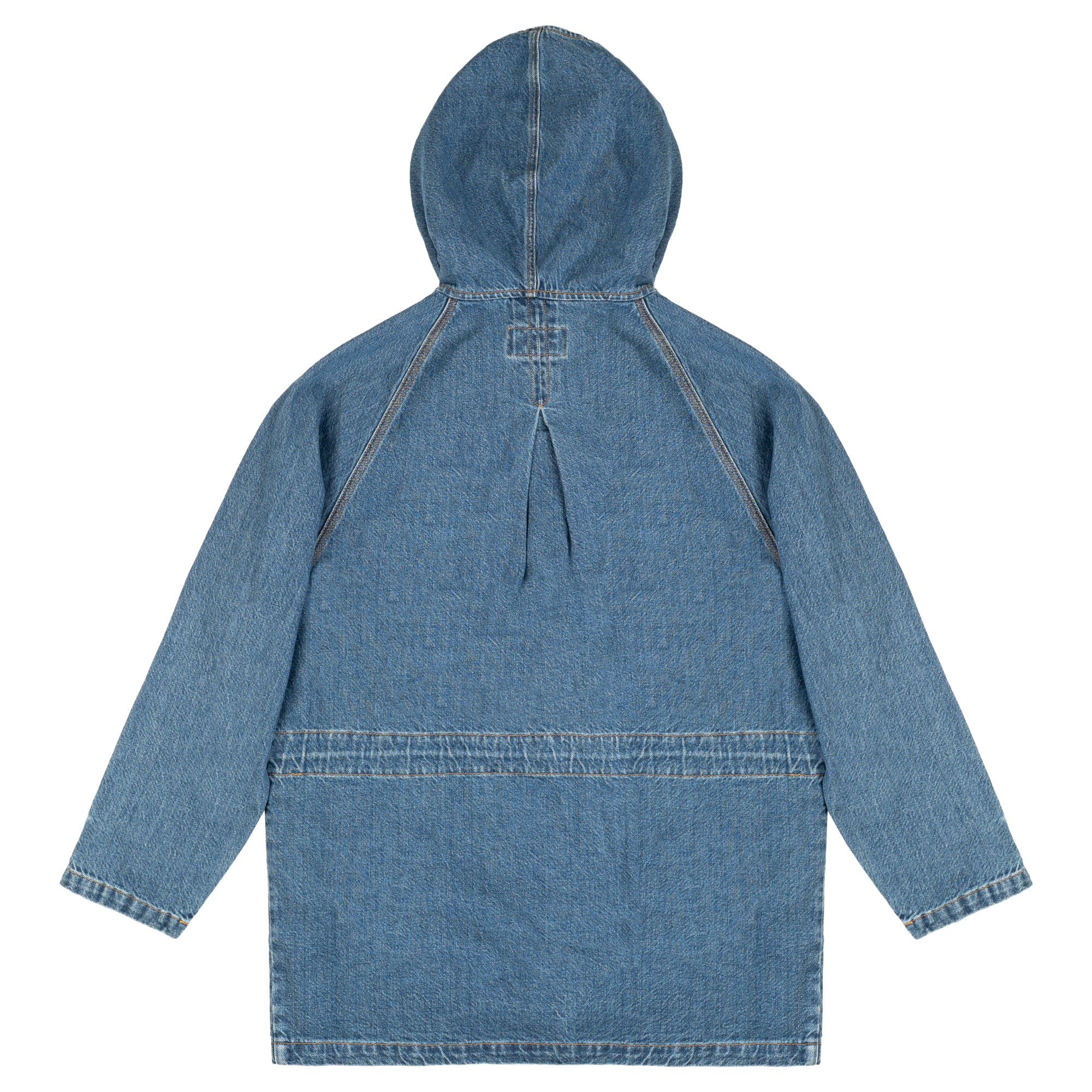 Dead-Stock Denim Parka "Curzio" [STRONG STONE WASHED]