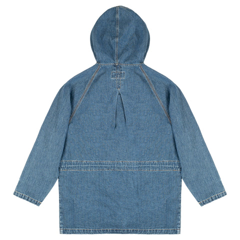 Dead-Stock Denim Parka "Curzio" [STRONG STONE WASHED]