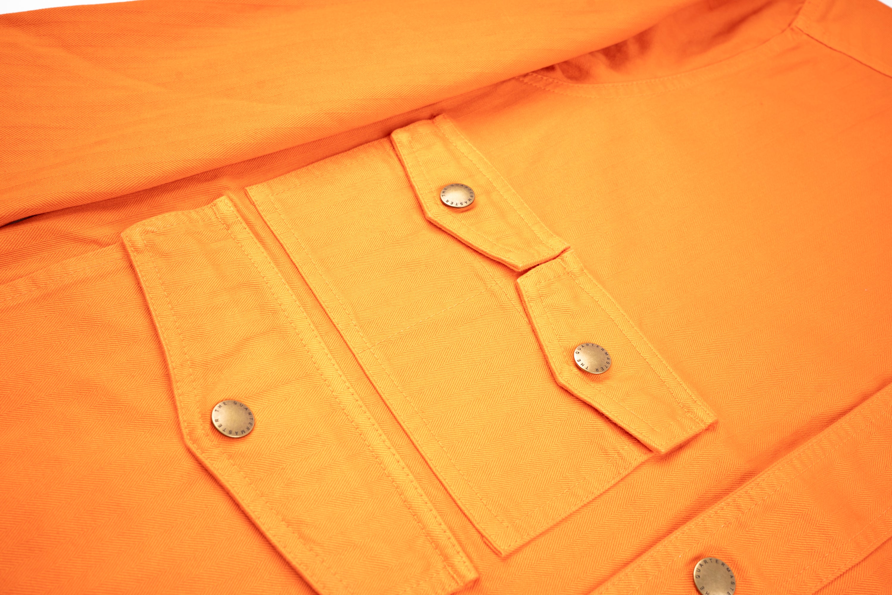"Amicizia" Work Jacket Orange Everyday Garments Collabs