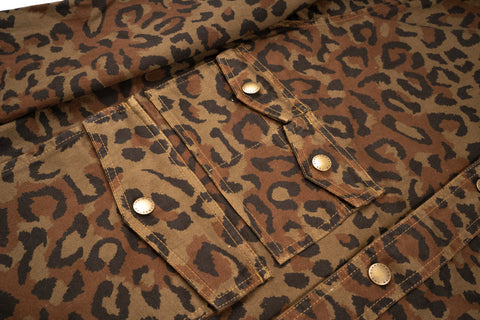 "Amicizia" Work Jacket Leopard Everyday Garments Collabs