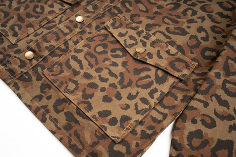 "Amicizia" Work Jacket Leopard Everyday Garments Collabs