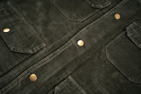Iconic Hunter Jacket "Calvana" Green Corduroy