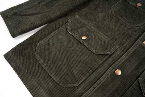Iconic Hunter Jacket "Calvana" Green Corduroy