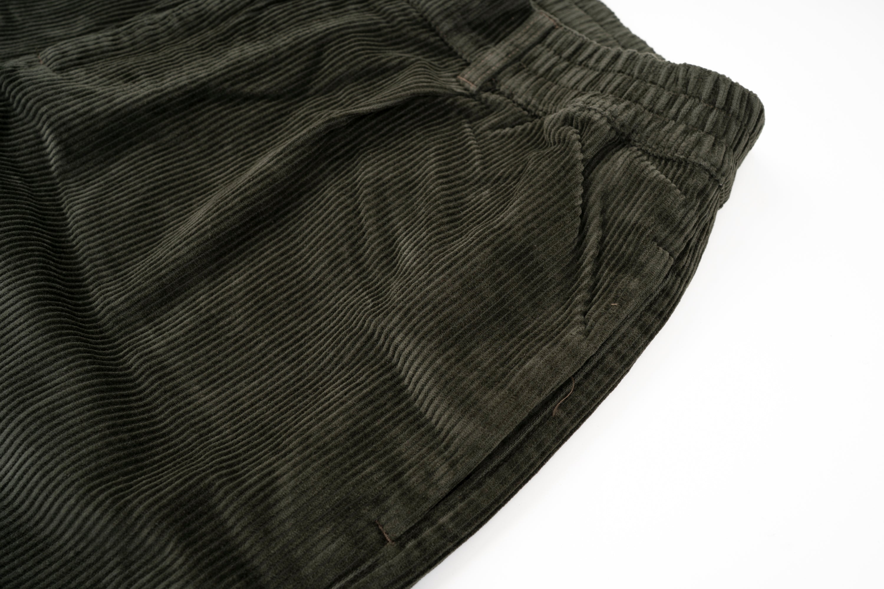 NEW French Chino Green Corduroy