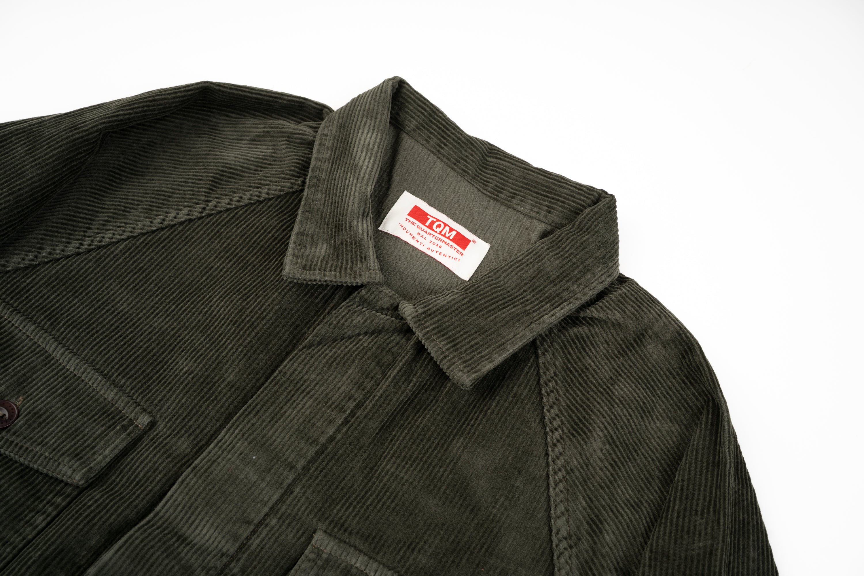 NEW Italian Work Jacket Green Corduroy