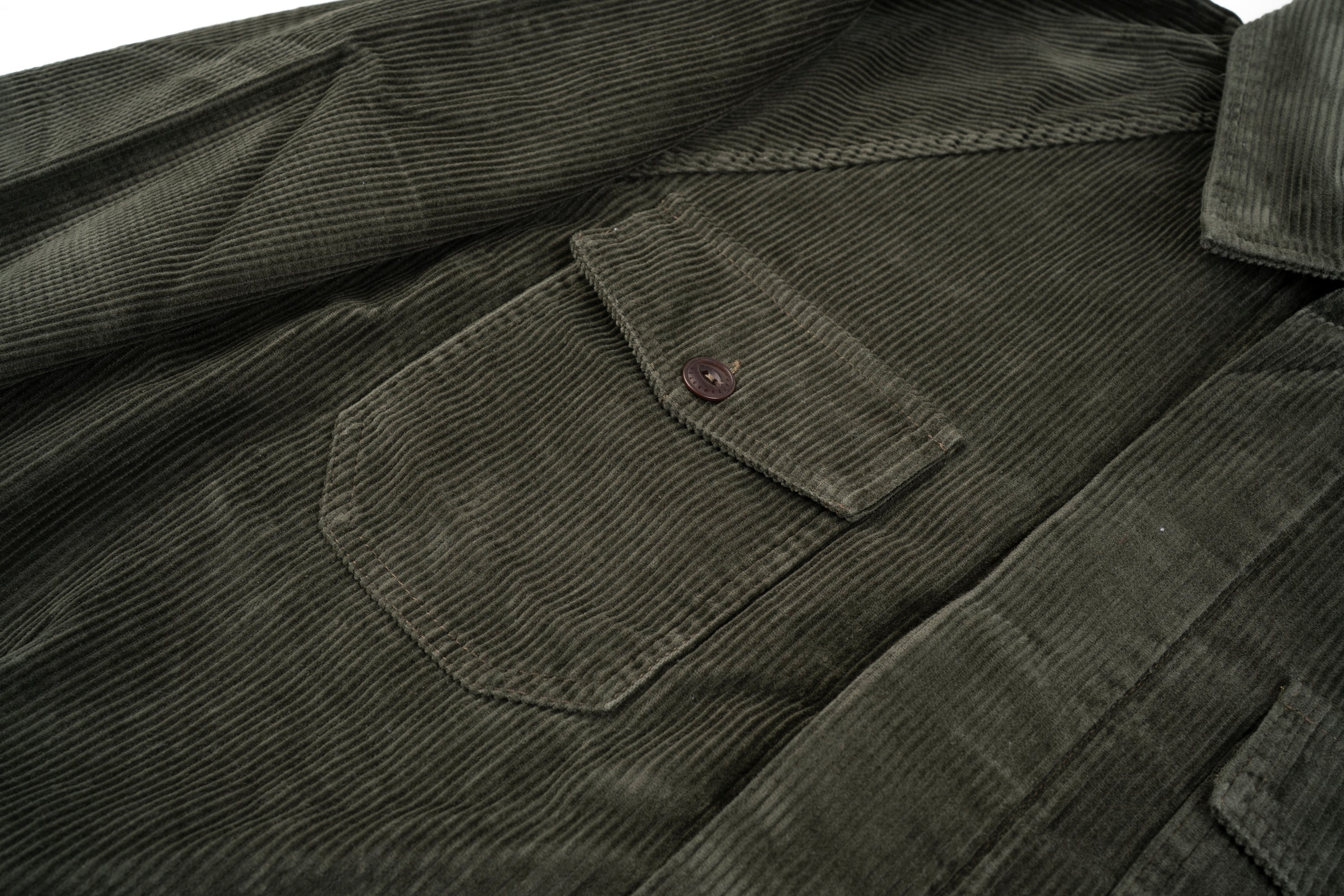 NEW Italian Work Jacket Green Corduroy