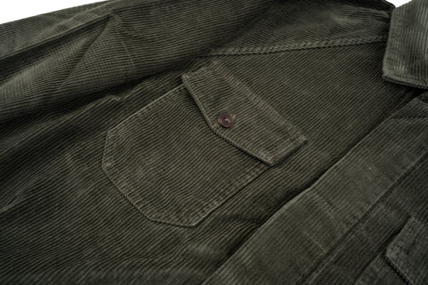 NEW Italian Work Jacket Green Corduroy