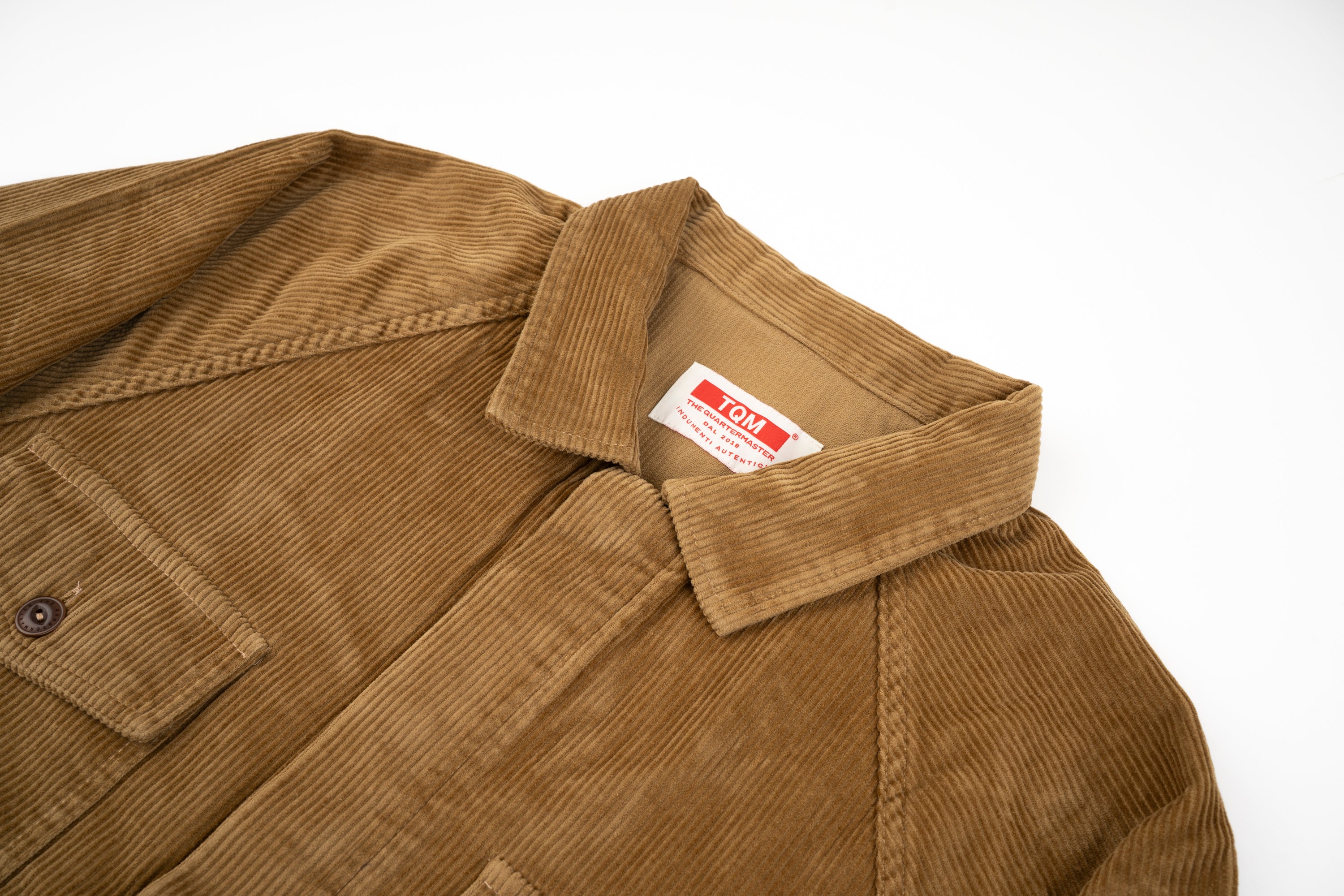 NEW Italian Work Jacket Tobacco Corduroy