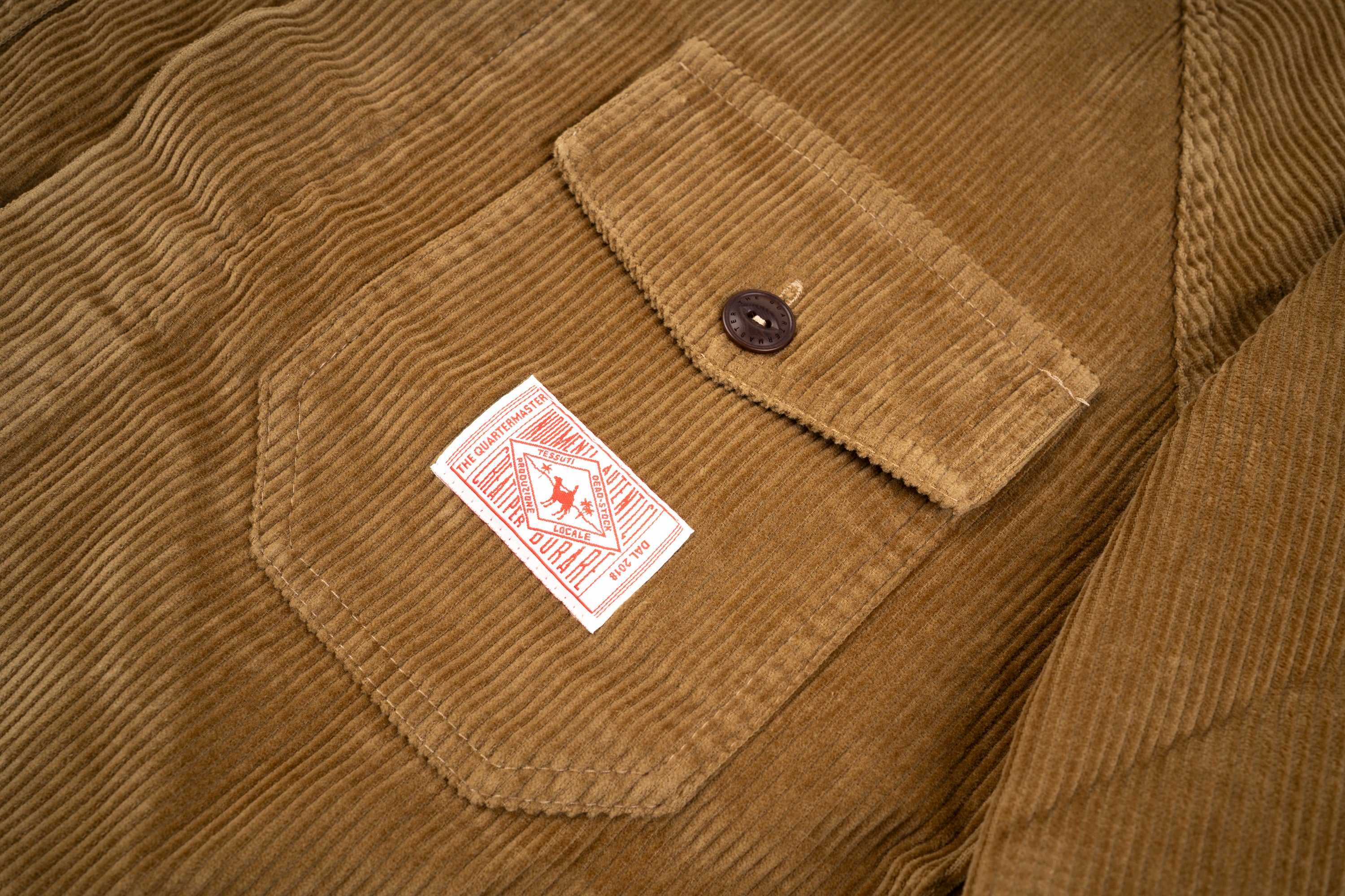 NEW Italian Work Jacket Tobacco Corduroy