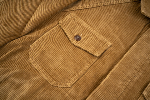 NEW Italian Work Jacket Tobacco Corduroy