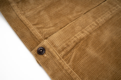 NEW Italian Work Jacket Tobacco Corduroy