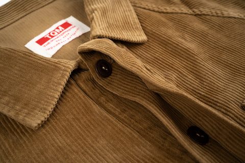 NEW Italian Work Jacket Tobacco Corduroy