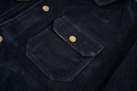 Iconic Hunter Jacket "Calvana" Blue Corduroy
