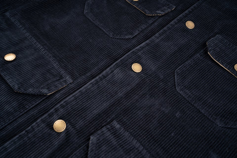 Iconic Hunter Jacket "Calvana" Blue Corduroy