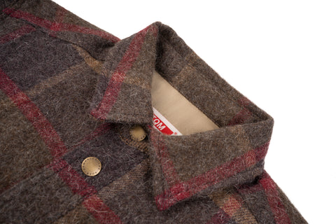 Autumn Jacket Checked Mohair Brown
