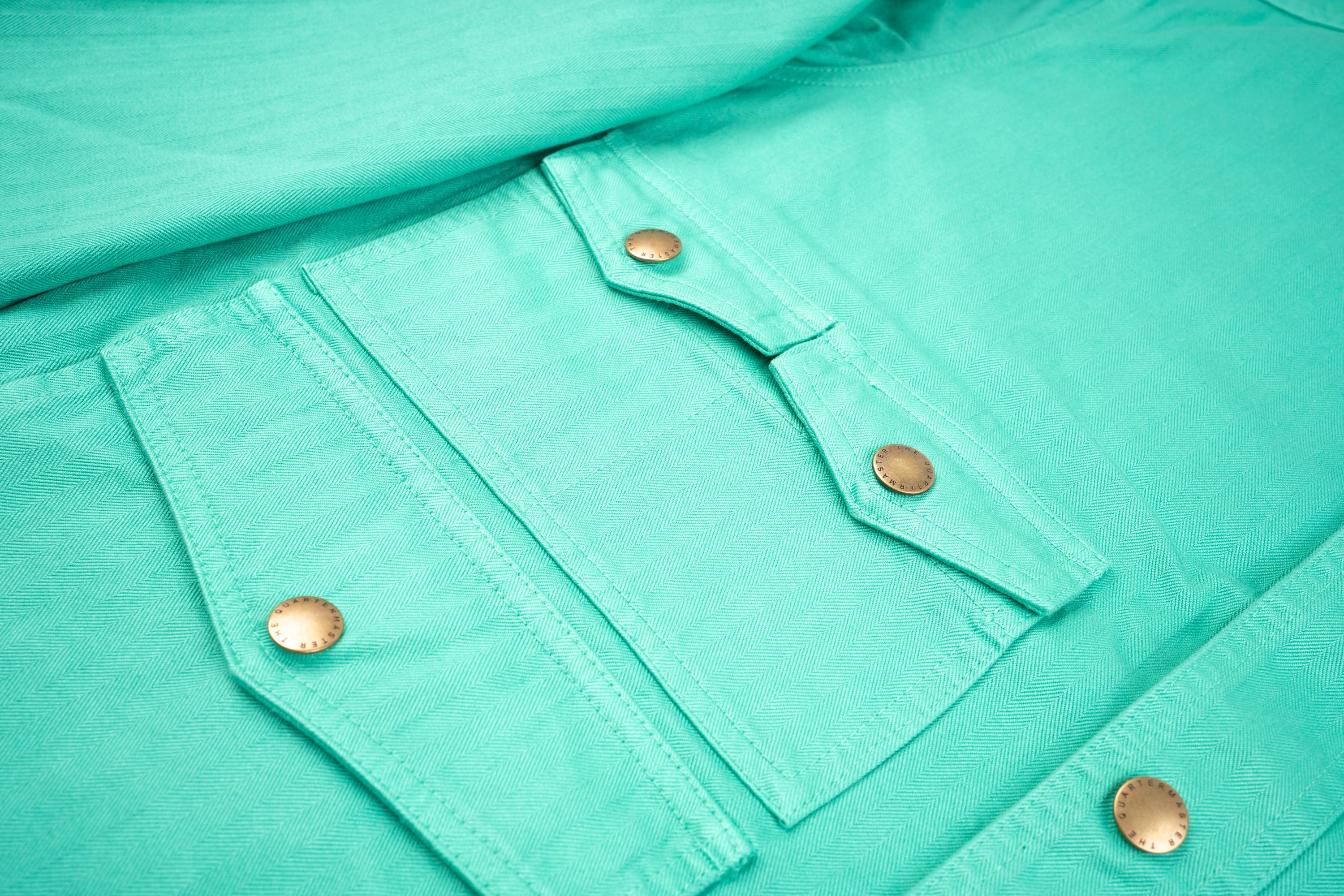 "Amicizia" Work Jacket Turquoise Everyday Garments Collabs