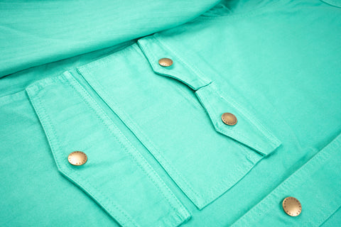 "Amicizia" Work Jacket Turquoise Everyday Garments Collabs