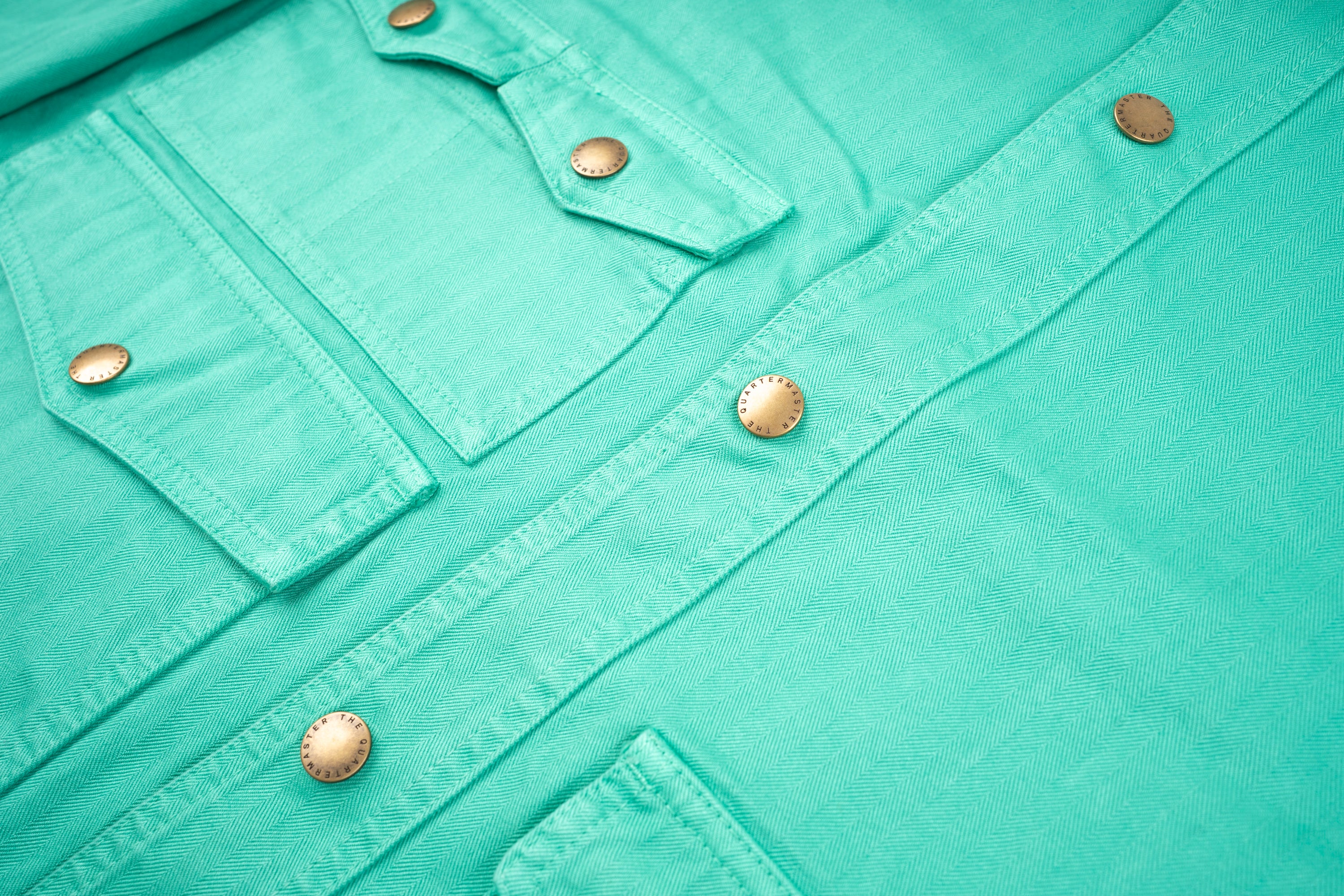 "Amicizia" Work Jacket Turquoise Everyday Garments Collabs