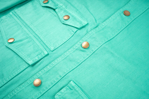 "Amicizia" Work Jacket Turquoise Everyday Garments Collabs